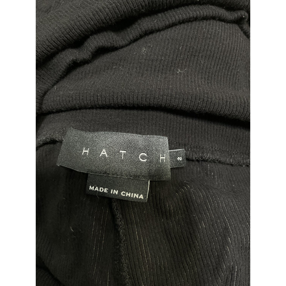 Hatch Ribbed Black Over Under Lounge Pants Size 2 - Picture 4 of 6
